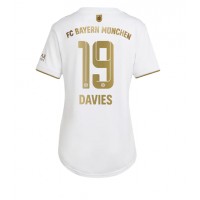 Bayern Munich Alphonso Davies #19 Fußballbekleidung Auswärtstrikot Damen 2022-23 Kurzarm